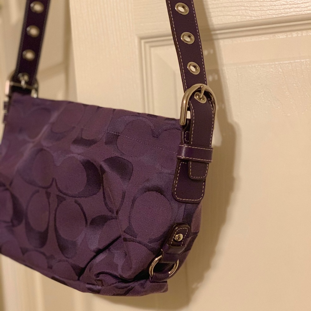 COACH Signature Purple Purse